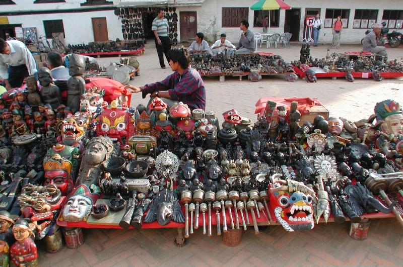 CHTN1954.jpg - Nepal: Kathmandu: Souvenirs at Dhurbar square